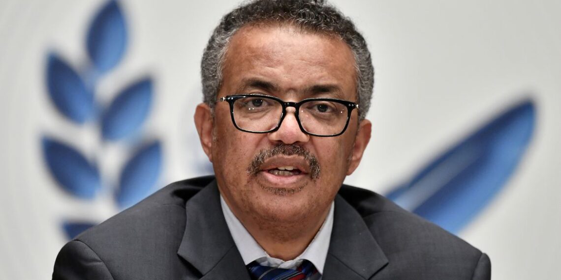 Diretor-geral da OMS, Tedros Adhanom Gebreyesus durante entrevista coletiva em Genebra
03/07/2020 Fabrice Coffrini/Pool via REUTERS