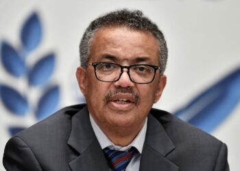 Diretor-geral da OMS, Tedros Adhanom Gebreyesus durante entrevista coletiva em Genebra
03/07/2020 Fabrice Coffrini/Pool via REUTERS